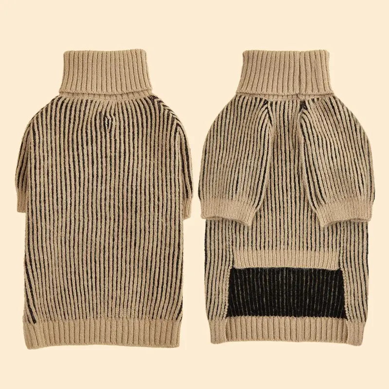 Striped Pattern Pet Sweater, Comfortable Stretch Pet Jumper, Soft Warm Pet Clothes for Large, Medium and Puppy Dogs and Cats 7
