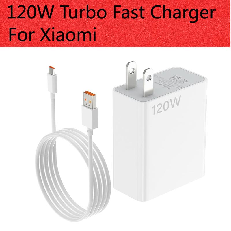Bộ sạc Xiaomi, Bộ sạc tường nhanh 120W, Tương thích với Xiaomi 14 / 13 / 12pro Lite, Redmi Note K70 / K60 / K50 / 12 / 11pro plus, Cá mập đen 3 / 4 / 5, với Mi Turbo, Cáp loại USB C 6A, Chiều dài 3,3ft