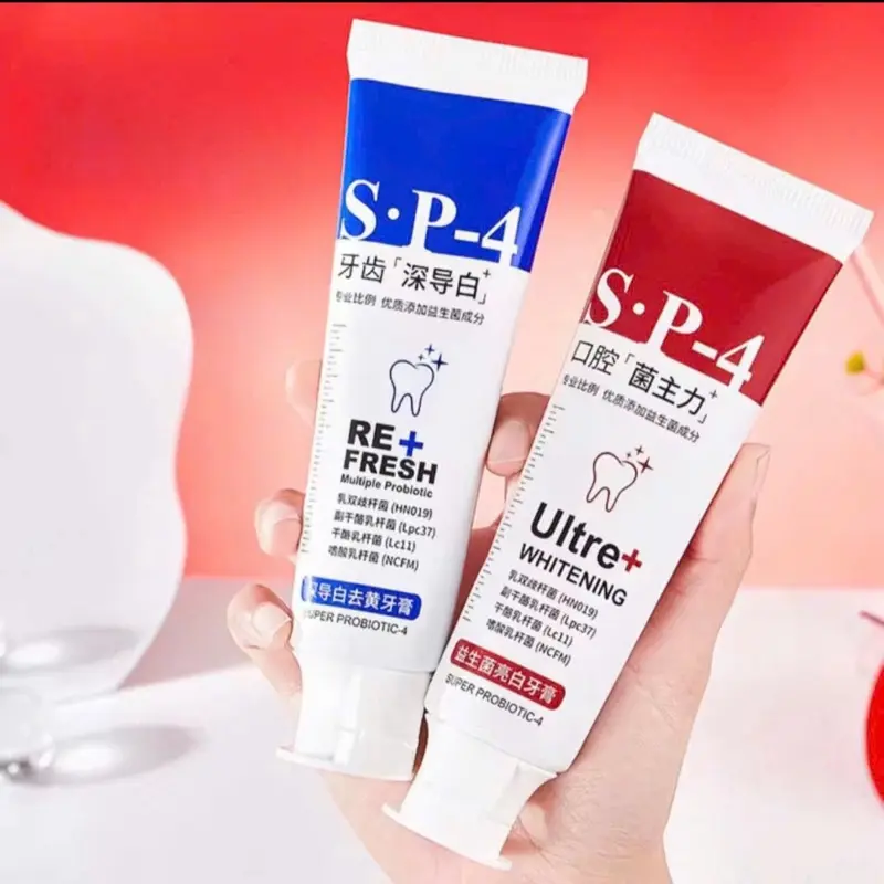 Kem Đánh Răng SP-4 Ultra+ Whitening Tấm Thị Hỗ Trợ Trắng Sáng, Khử Mùi, Thơm Mát
