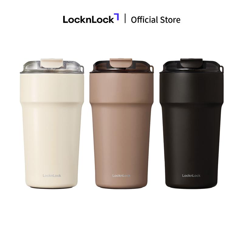 Bình giữ nhiệt LocknLock Metro Cafe Tumbler bằng thép không gỉ 304 phủ sứ; 2 size LHC4357 - 500ml; LHC4359 - 650ml