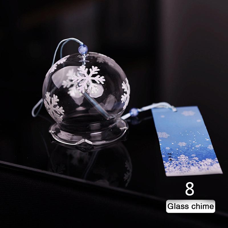 Chuông Gió Nhật Bản, 1 Chiếc, Chuông Gió Furin Thủy Tinh Thủ Công, Trang Trí Nhà Cửa Và Văn Phòng 7