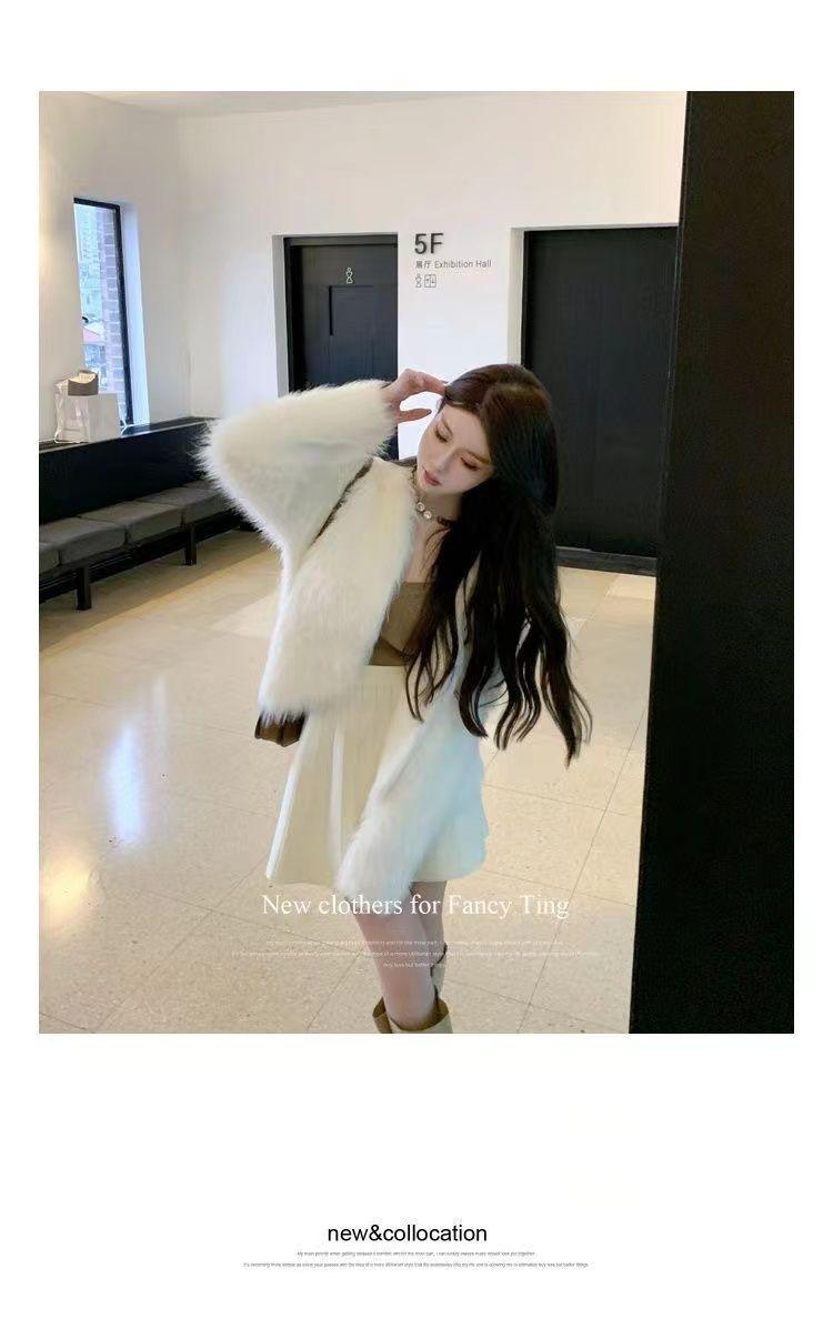 Product Introduction of Áo Khoác Len Cardigan Dệt Kim, Len Giống Lông Chồn, Dành Cho Nữ, Quần Áo Mùa Thu Và Mùa Đông, Dày Dặn, Hàng Mới Về, Ngắn, Ngắn, Mềm Mại Và Nếp, Sản Phẩm Châu Âu Phổ Biến Năm 2025 19