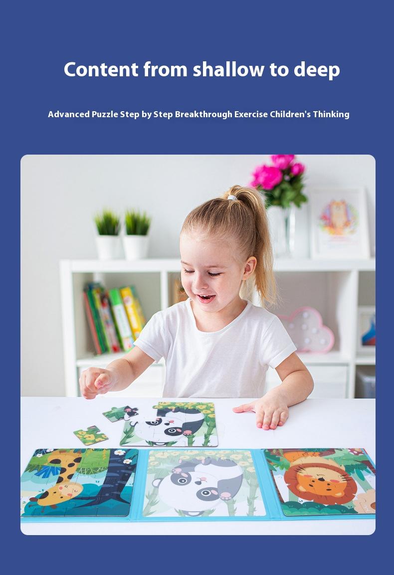 Product Introduction of Advanced Magnetic Puzzle 3-6 Years Old, Baby and Child Early Education Educational Toys Magnetic Puzzle Book 2