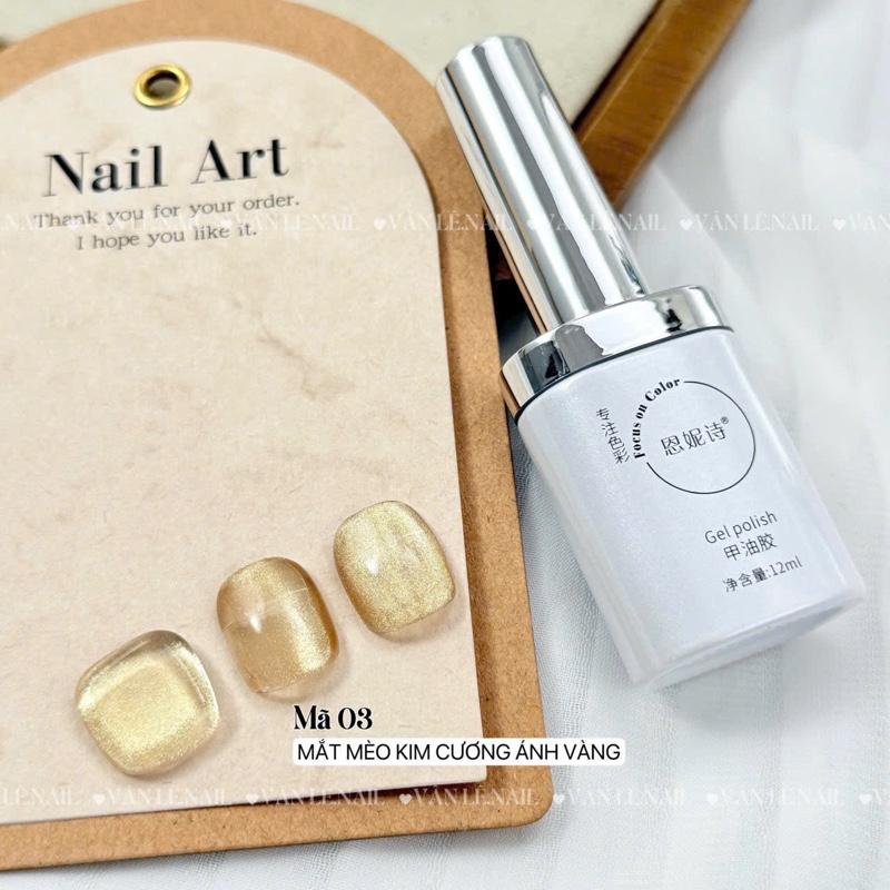  Mắt Mèo Kim Cương Ánh Vàng Kim Sa Mẫu Mới  Hãng Annies  và Pooish Cao cấp  Chất Sơn đặc mượt  Dùng Sơn gel Móng Tay chân nail làm đẹp 
