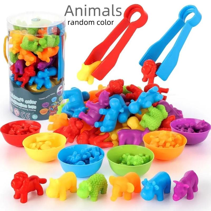 Counting Dinosaur Toys Set, Color Matching Game with Sorting Bowls, Dino Counting & Animal Cognition Sensory Toys Montessori Toys Summer Toys, Multifunction Shape Sorter Novelty Toys, Girls Birthday Gifts, Girl Play Toys, Multifunction,  Toys for Boys 2