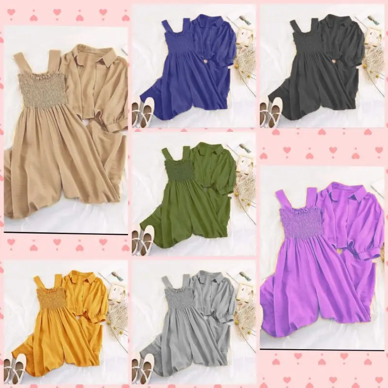 setelan jumsuit latecia/set kekinian Nyaman