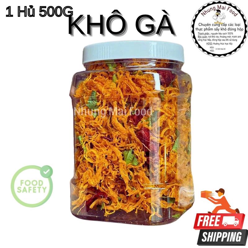 Khô Gà Lá Chanh Thượng Hạng Khô Gà Bơ Tỏi Xé Sợi 100G 300G 500G Hình Thật