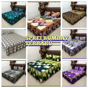 Sprei Rumbai Ukuran 160 & 180x200x45cm - Model Rumbai
