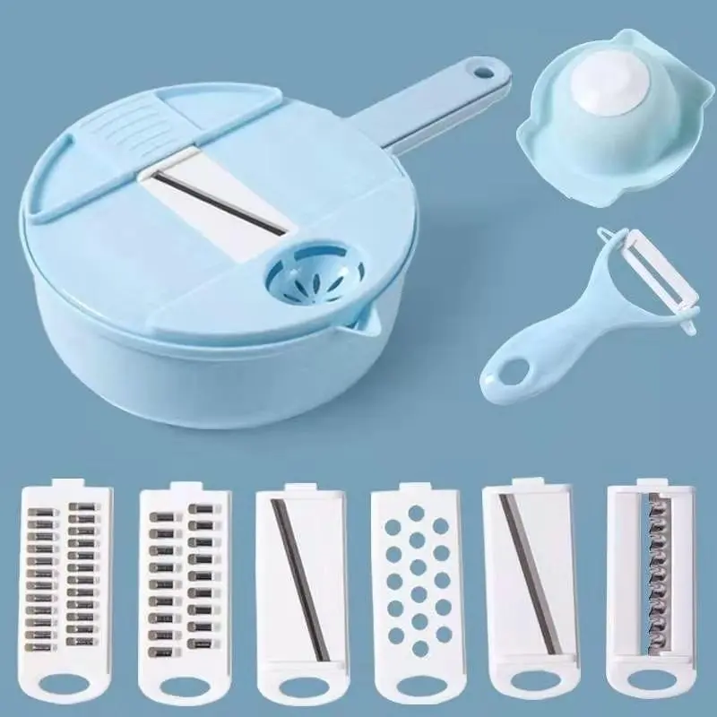 ￼Bộ Dụng Cụ Nạo Bào Rau Củ Quả Đa Năng 9 Trong 1 Siêu Tiện Lợi An Toàn