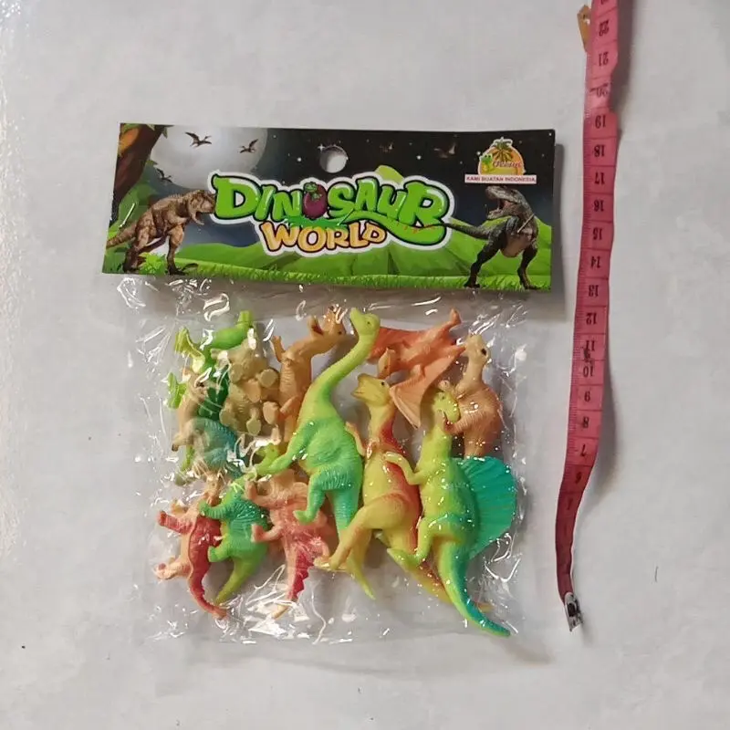 MAINAN ANIMALS DINOSAUR ISI 6 & 9 PCS KARET / DINO KECIL KARET / DINOSAURUS BANYAK KEMASAN KANTONG