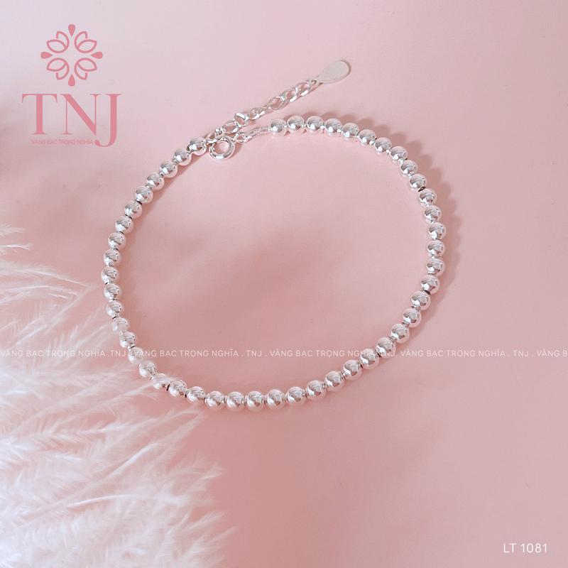 Lắc tay nữ BẠC TA S99, ĐỦ SIZE bi bạc 3.5li, vòng tay trẻ em, đeo hàng ngày, phối đồ đi chơi, đi làm - LT 1081