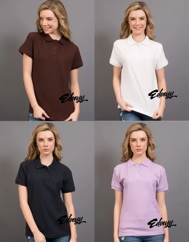 Baju Kerah Berkerah Cewek Kaos Polo Wanita 2