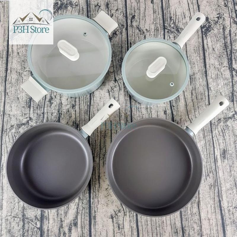 Nồi chảo Locknlock SUIT với lớp phủ sứ chống dính CSU1181 CSU1202 CSU1222 CSU1225 CSU1242 CSU1243 CSU1263 p3hstore