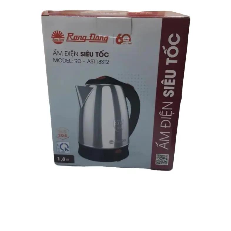 Ấm Đun Siêu Tốc 1.8L Rạng Đông Inox Bình Đun Nước Ấm Đun