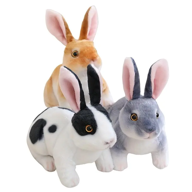 16cm/6.29in Rabbit Plush Toys, 1 Count Simulation Rabbit Toys Cute Rabbit Plushies Cartoon Rabbit Pillow for Bedroom, Play Stuffed Animals Gift for Her, Men's Gift