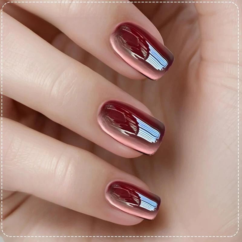 Sơn gel mắt mèo tango đỏ rực rỡ đam mê móng nghệ thuật UV Manicure [SK200] 1