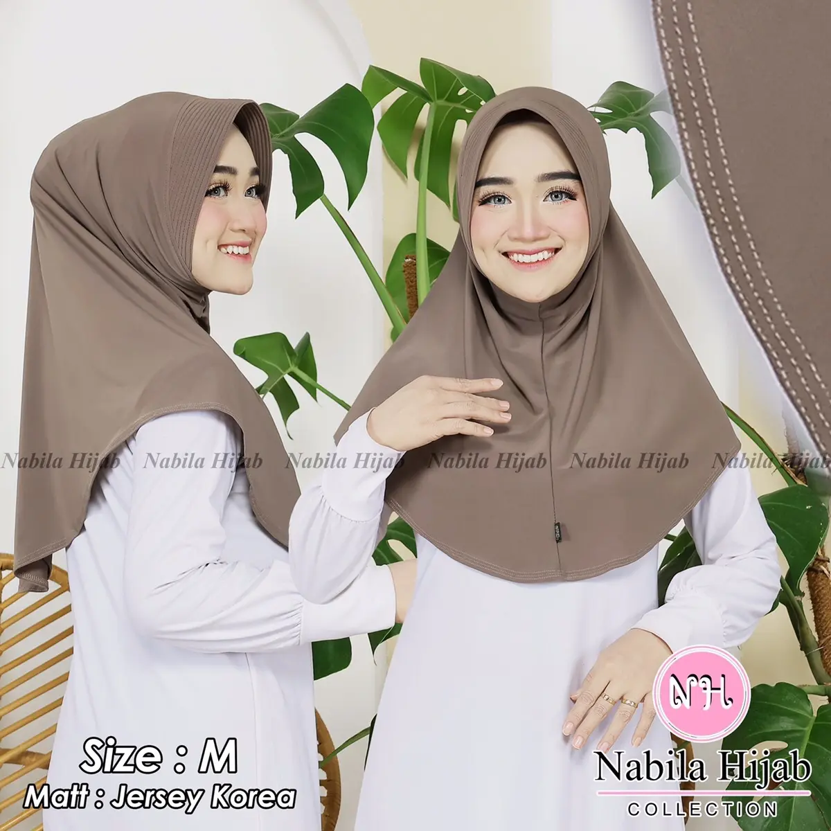 Bergo Hamidah size M / Jilbab Instan menutup dada By nabila coll
