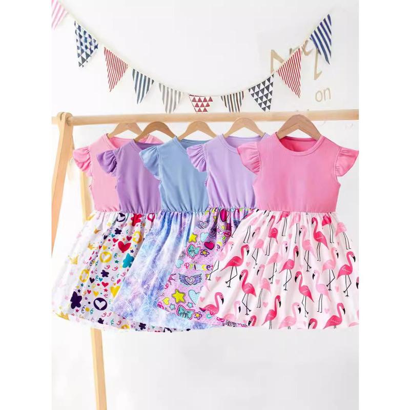 Váy Ngọt Ngào Cho Bé Gái, Phong Cách, Tay Áo Rung Nhỏ Váy In - TikTok ...