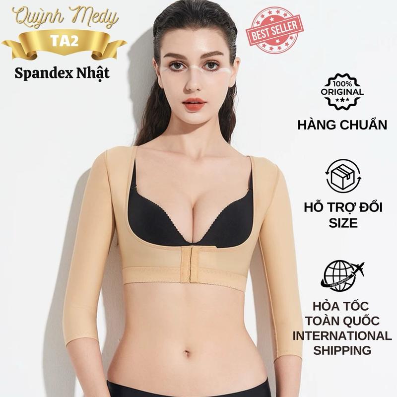 [Spandex Nhật TA2] Áo Định Hình Nịt Bắp Tay Lưng Nách Sau Hút Mỡ Chuẩn Y Khoa. Vải co giãn siêu tốt, mát, mịn. Hỗ trợ đổi size và bảo hành