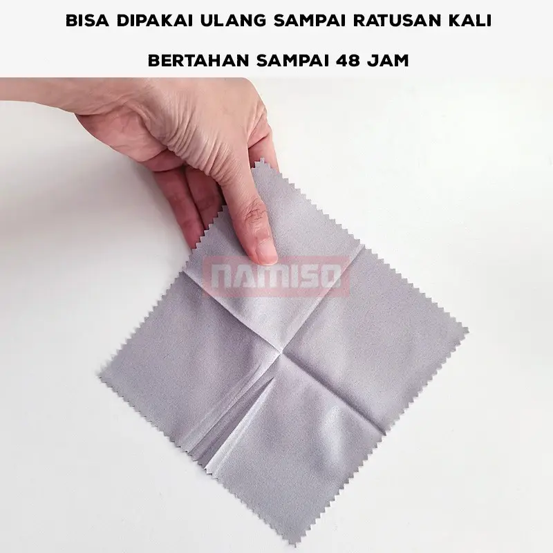 Kain Lap Basah Kacamata Bebas Embun Kabut Anti Fog Suede Sachet 2