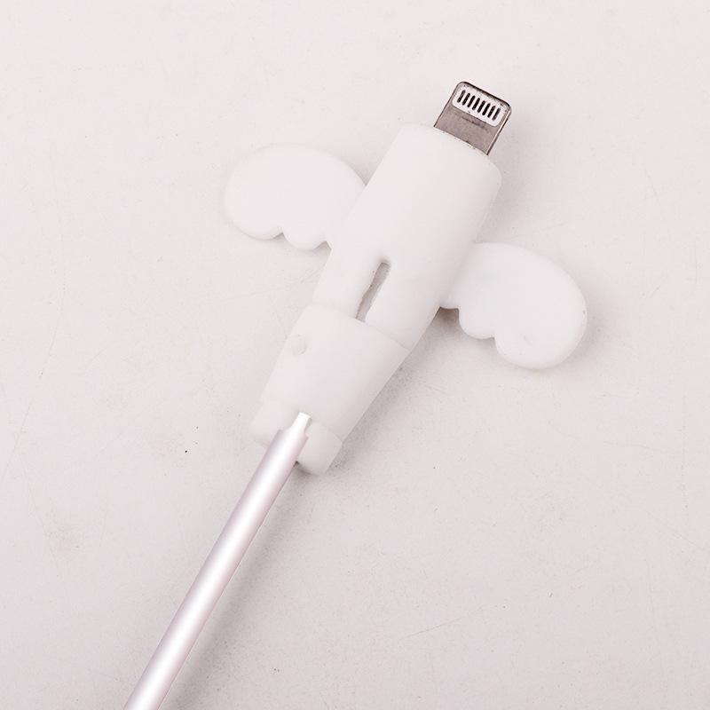 Product Introduction of Little Angel Data Cable Protector,Anti-Break Charging Cable Sleeve,Mobile Phone Wire Connector,Student Cartoon Design 5