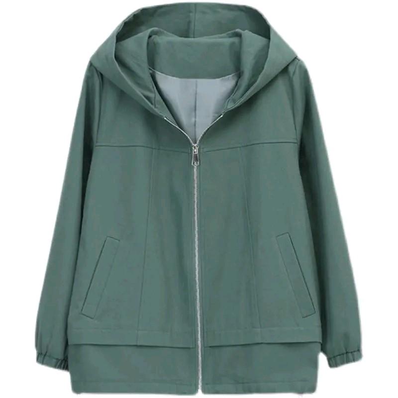 JAKET WANITA CASUAL WINDBREAKER ALL MATCH HOODIE 5