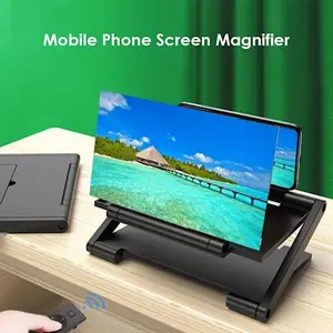 ENLARGE SCREEN Kaca Pembesar Layar Hp 3D Original Desain Elegan F6 10 Inch Stand Ponsel Untuk Nonton HP Layar Kaca Drama