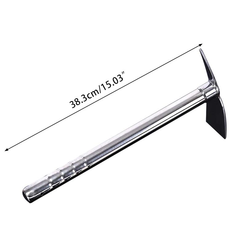 Product Introduction of 【Ready Stock】 15in Stainless Steel Garden Hoe Pick Multipurpose Hand Tool for Digging Weeding 0