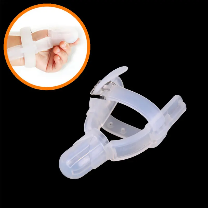 Găng Tay Ngón Tay Cái Bằng Silicon Để Chăm Sóc Em Bé, Găng Tay Ngón Tay Cái Khỏe Mạnh, Ngăn Ngừa, Mút Ngón Tay, Dây Buộc