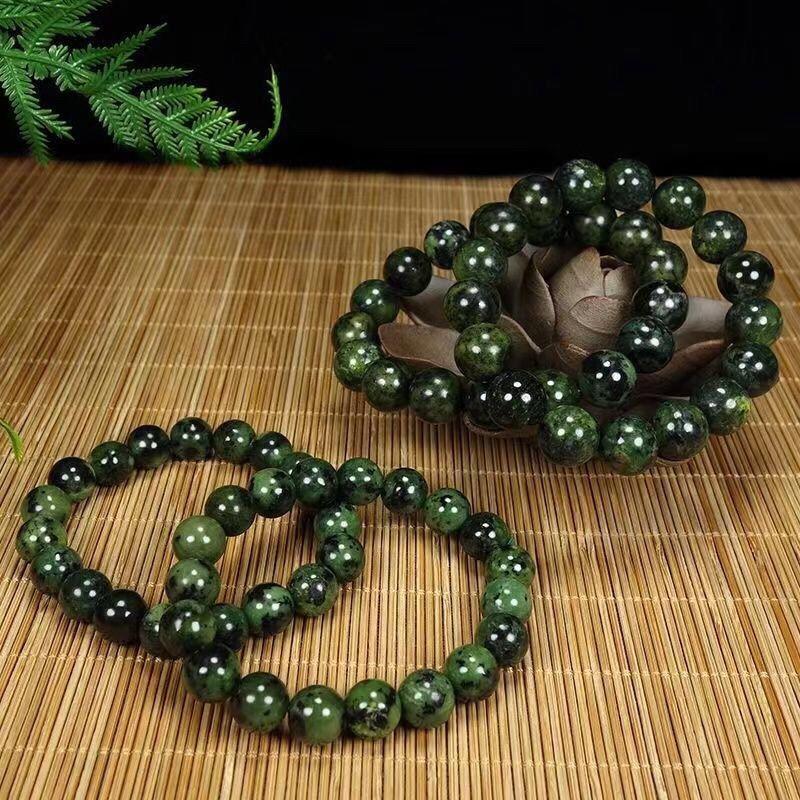 Product Introduction of Tibet Natural Medicine King Stone Serpentine Jade Bracelet for Men and Women Couple's Health Natural Magnetic Therapy 0
