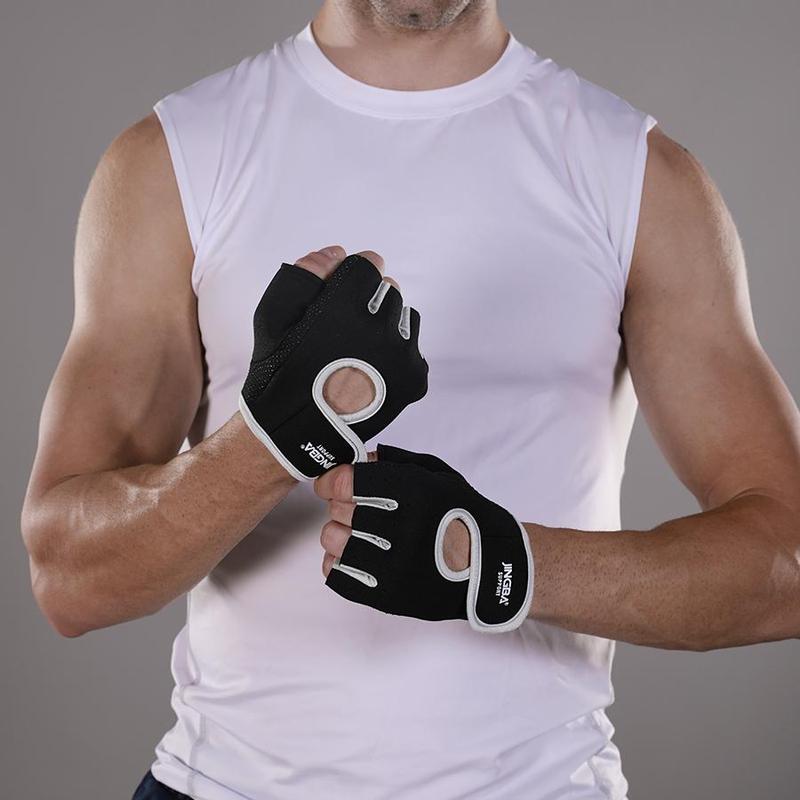 Product Introduction of Non-slip Unisex Sports Gloves, 1 Pair Half-finger Adjustable Sports Gloves, Palm Protection for Weightlifting Cycling, Sports Accessories 40