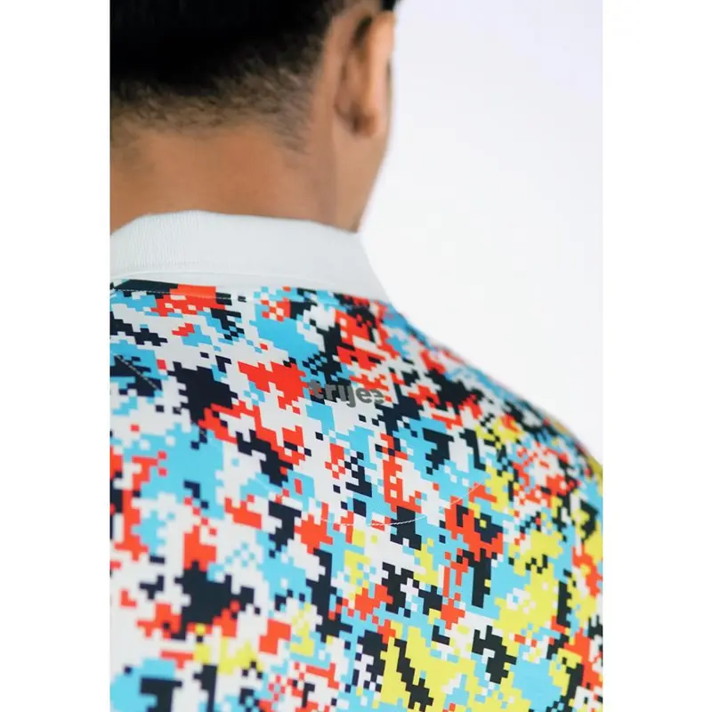 Trijee Polo / Men  / Polo Jersey / Dry Fit / MD Polo M- Multi Dots 4