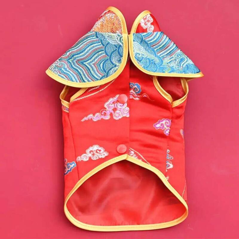 Product Introduction of TTS Homie Tassel Design Button Closure Dress Up Cloth Dog Chinese New Year Clothes Puppy Tang Suit Pet Supplies 21