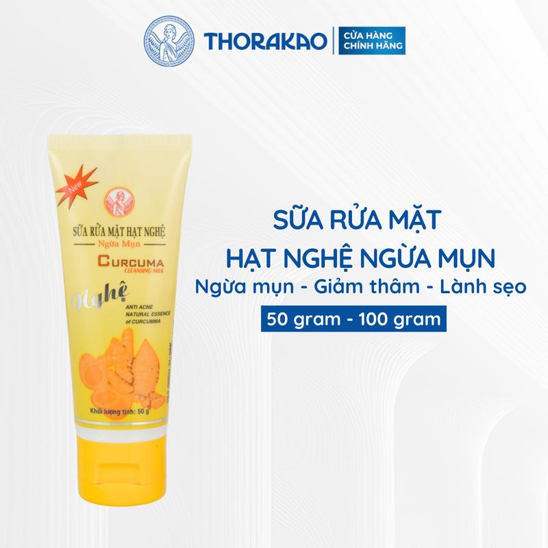 Sữa Rửa Mặt Hạt Nghệ Thorakao Ngừa Mụn 100G