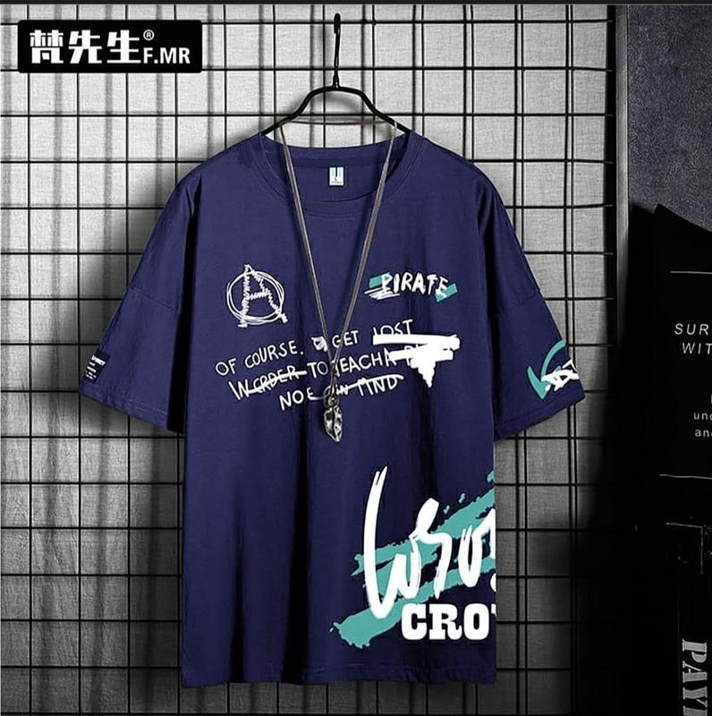 KIYOWO-Baju Kaos Distro Pirate Lengan Pendek Kasual Printing Original Baju Casual Combed Fit 3