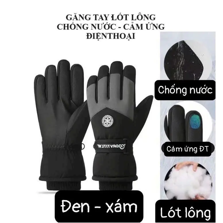 gang tay lót nỉ siêu ấm có chống nước-cảm ứng dt 1