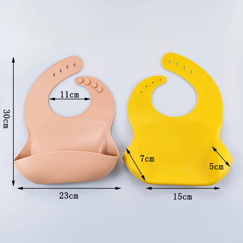 Product Introduction of Baby Waterproof Silicone Thicken Bibs Apron Toddler Girl Boys Feeding Adjustable Bib Silicone 6