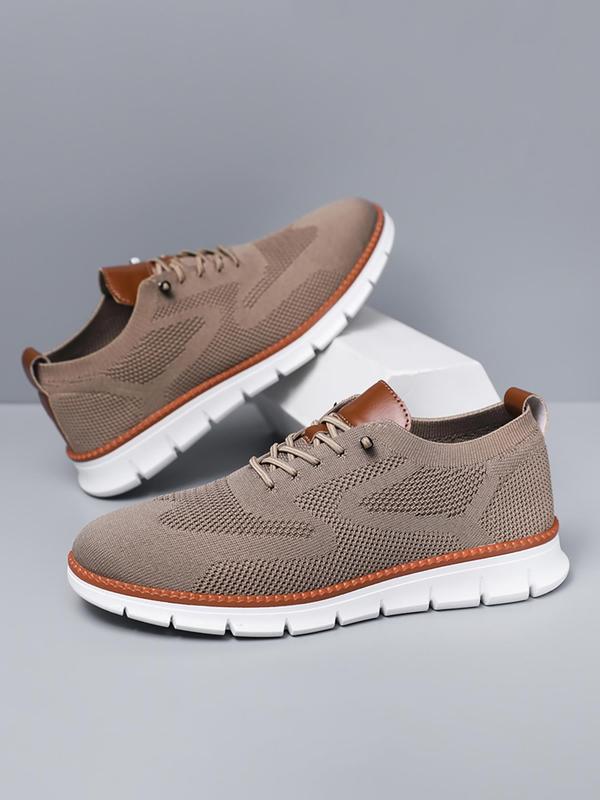 Men's Sporty Lace Up Low Top Sneakers, 1 Pair 2025 New Casual Comfortable Breathable Running Shoes for Men, Fashionable Workout Sneakers for Daily Wear, Athletic Shoes, Jogging Shoes 2