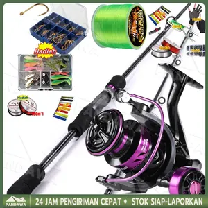 【COD】Daiwa Set Pancing 1.65M/1.8m/2.1m/2.4M Joran Pancing 1000-4000 Reel Pancing 150M Senar Pancing Umpan Combo pancingan set lengkap/pancing 1 set lengkap kuat / joran pancing 1 set murah / pancing casting full set / Set Alat Pancing Murah