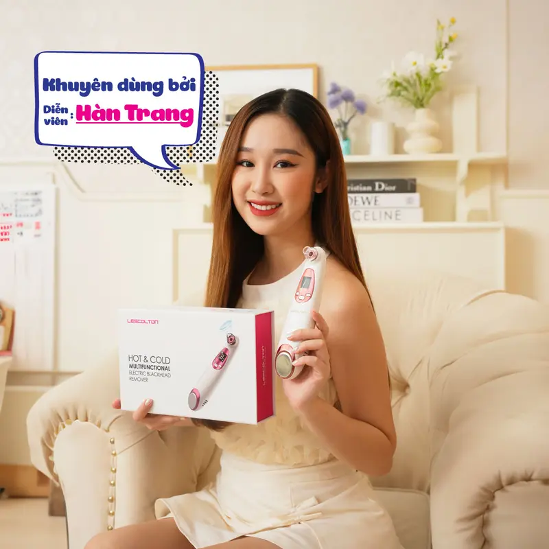 Máy hút mụn đầu đen, mụn cám cầm tay mini Lokykin - Làm sạch lỗ chân lông - Bảo hành 365 ngày - Skincare 2