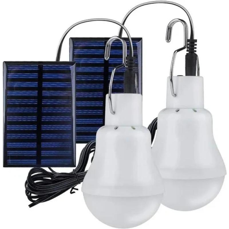 Đèn LED bóng đèn năng lượng mặt trời, không thấm nước, sử dụng ngoài trời, 5V, sạc USB, treo, đèn chạy bằng ánh sáng mặt trời khẩn cấp, Cầm Tay và mạnh mẽ, thích hợp cho sử dụng trong nhà 0