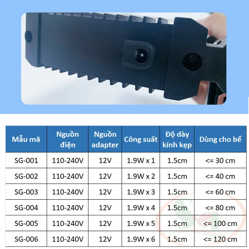 Quạt Shengang Cooling Fan Dimmer tản nhiệt làm mát bể cá tép thủy sinh 1
