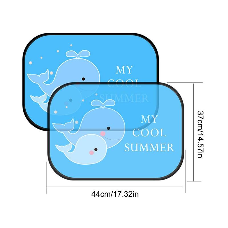 Product Introduction of 2pcs Electrostatic Adsorption Side Window Sun Shield Car Sunshade Insulation Side Shield M4E1 33