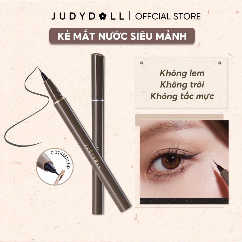 JUDYDOLL Bút kẻ mắt nước Siêu mảnh Slim liquid eyeliner Chống nước Lâu trôi Không lem Đầu 0,014mm