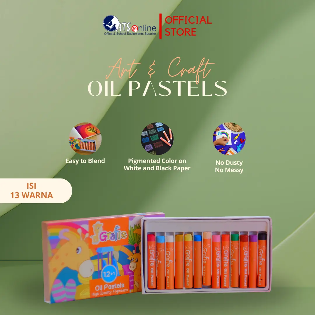 Grafie Oil Pastels 12+1 Warna