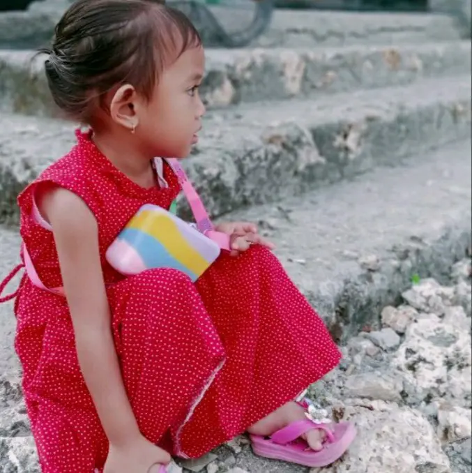DRESS GAUN ANAK perempuan bahan katun usia 2-7 tahun