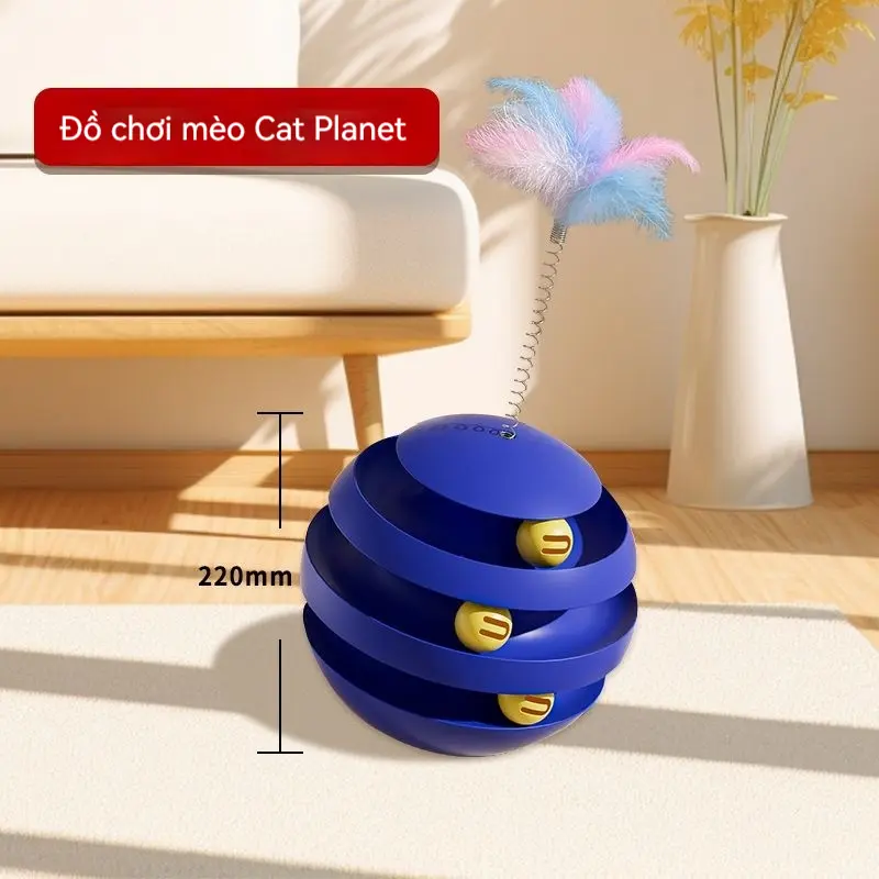 Quả bóng mèo mới đồ chơi mèo cốc mèo bàn xoay đồ tạo tác tự hài hước 3