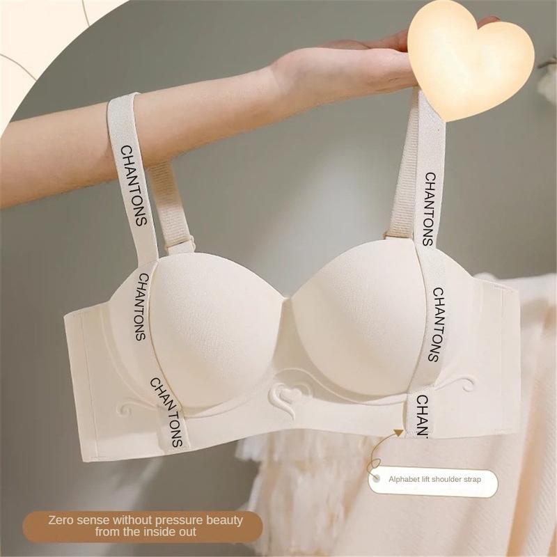 Product Introduction of Fashionable Letters Bra Seamless Push Up Bras Wireless Bralettes Soft Comfortable Women's Underwear Sexy Hot Girls Lingerie Wire-free Bras Pretty Popular Bra 19