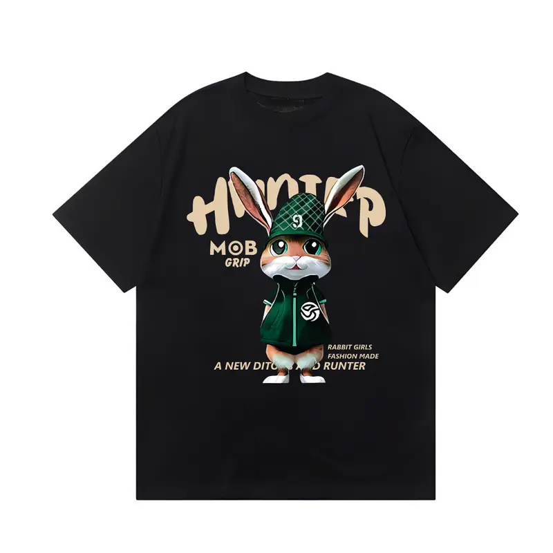 [VẢI 250 GSM] Áo Thun Thỏ Rabit&Hunter Form Rộng Unisex Unim Store Cotton 100% 4