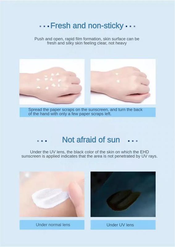 Product Introduction of 【 🔥 HOT 】 EHD  Facial sunscreen SPF50PA+++ Moisturizing, refreshing, and non greasy Waterproof and oil control Isolate UV rays Summer Outdoor Skin care sunscreen 60G 21